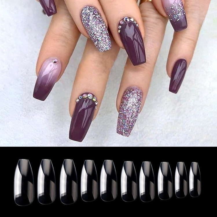 Professional Long Coffin Nails Artificial Nails Suppliers