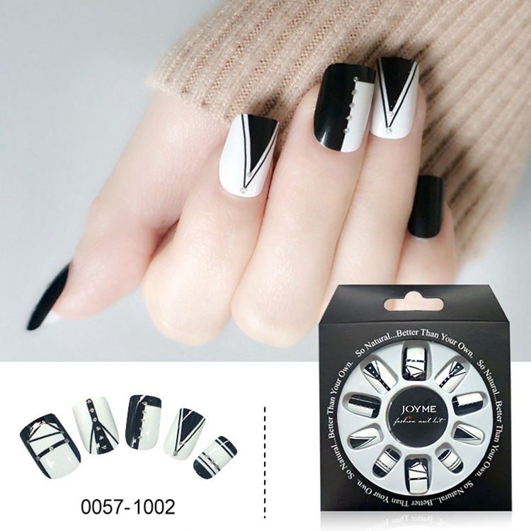 Newair Press On Nails Supplier French Nails With Crystal Fake Nails