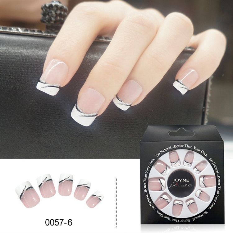 French Design Wholesale Press On Artifical False Nail Tips
