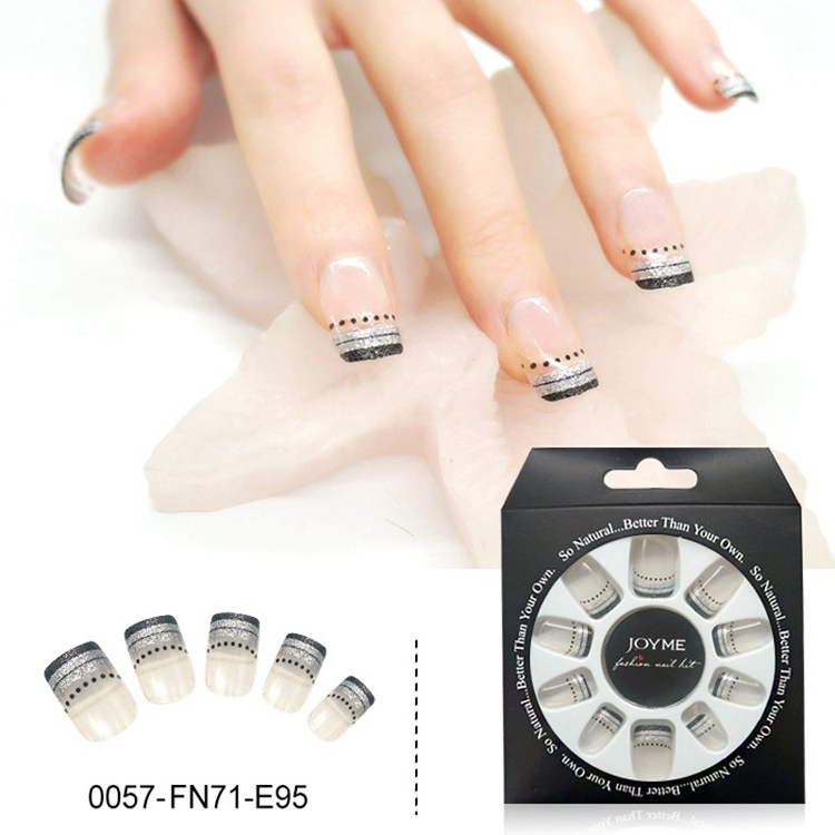 Newair Press On Nails Artificial Nails With Gliter 24PCS