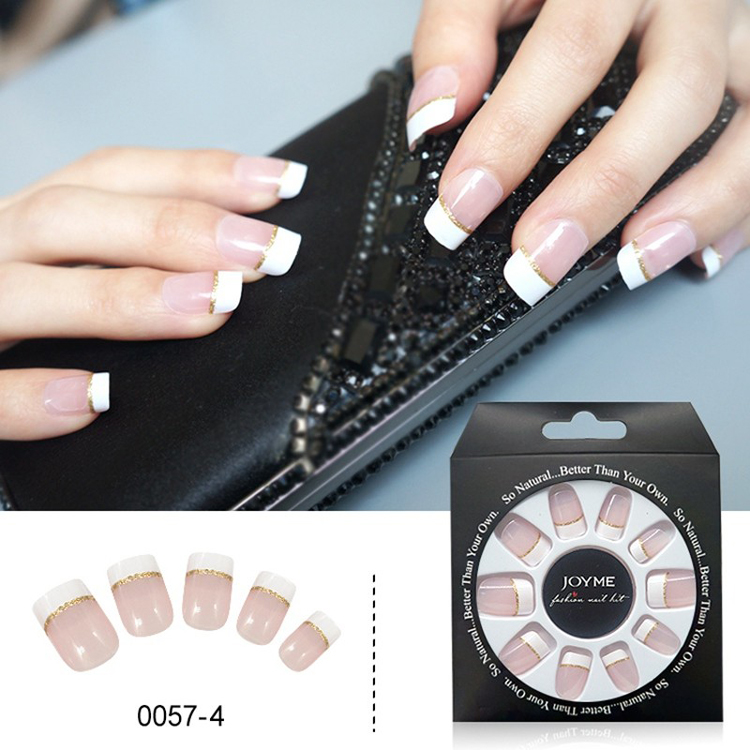 French Design Wholesale Press on Artifical False Nail TipsFrench Design Wholesale Press On Artifical False Nail Tips