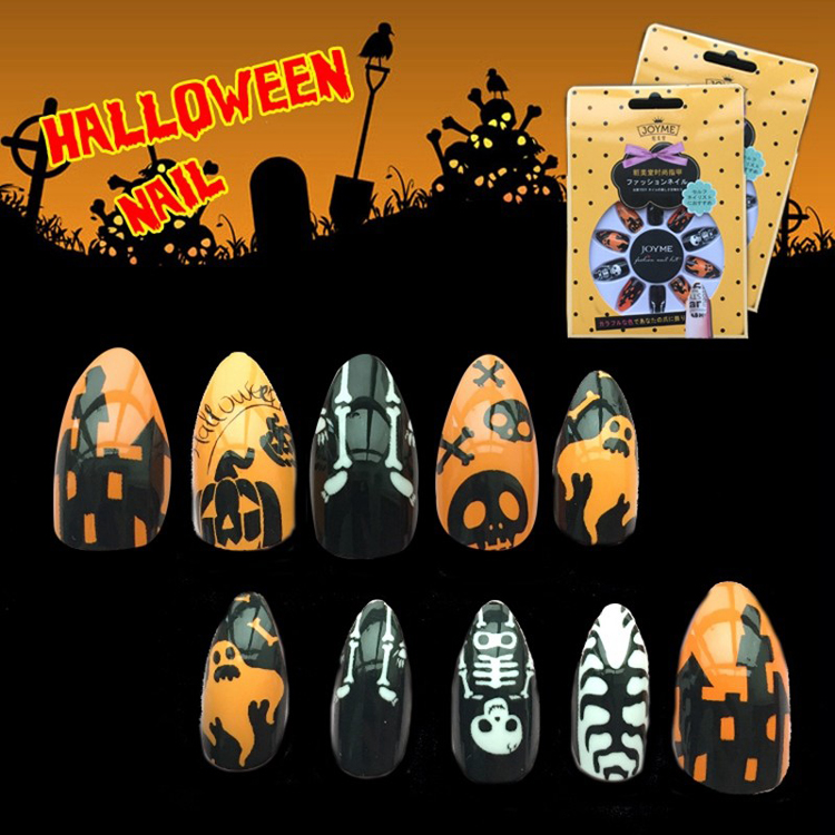 Newair Halloween Nail Stiletto False 24PCS Nail WhNewair Halloween Nail Stiletto False 24PCS Nail Wholesale