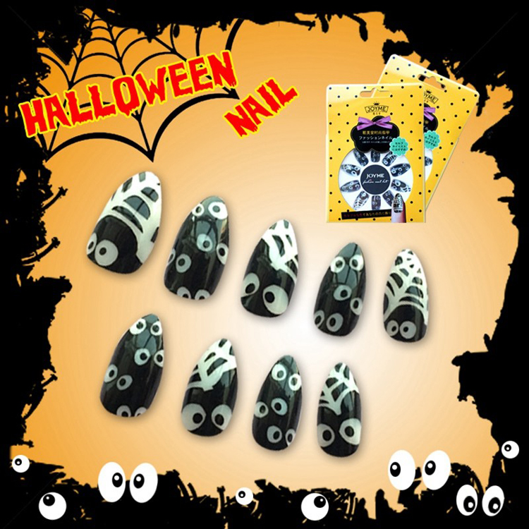 Newair Quality Halloween Noctilucence Nail Stiletto False 24PCS Nail