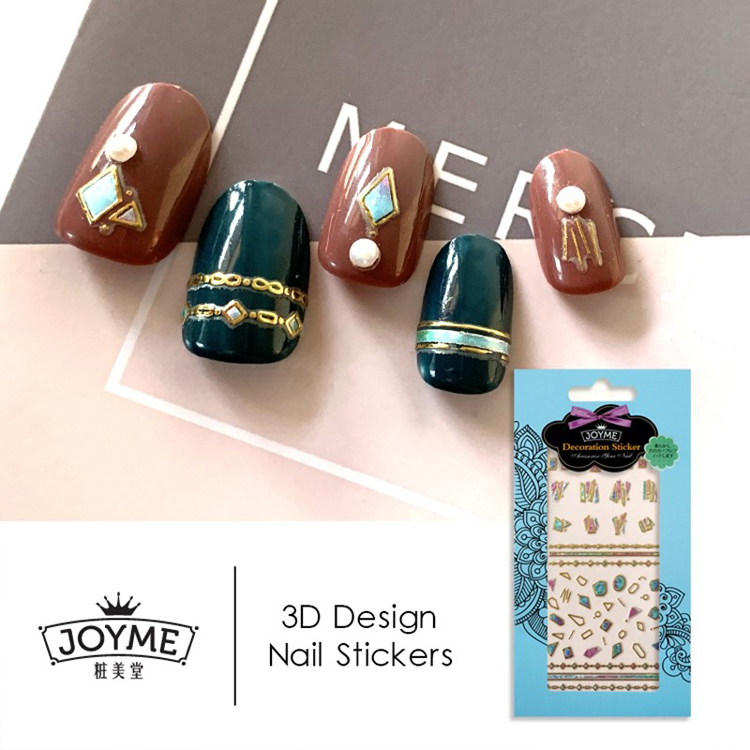 DIY Colored Hologram Diamonds Nail Sticker