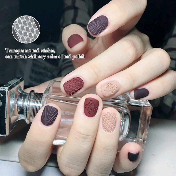 Archaize Gear Pattern 3D Cute Clear Nail Sticker For Wholesale