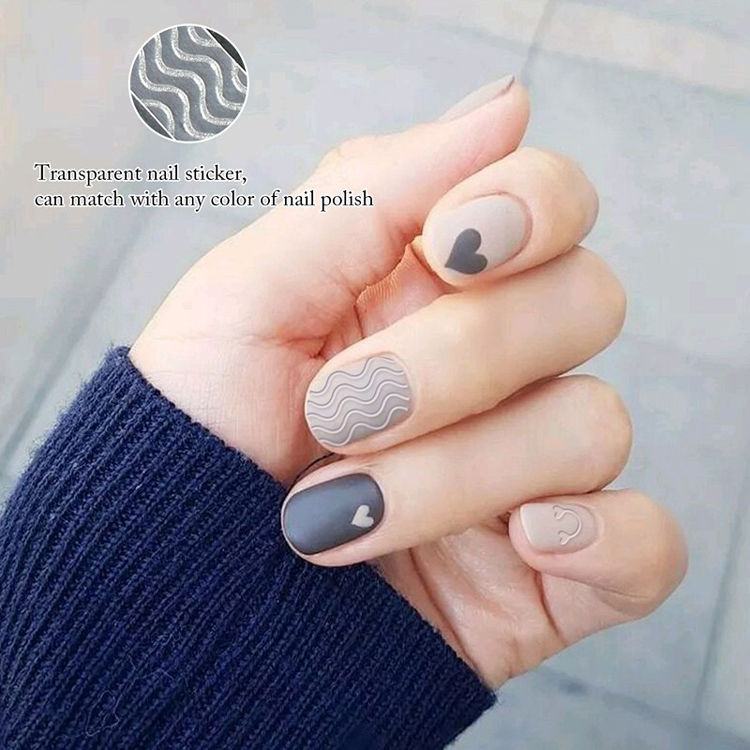 Valentine Day Sweet Heart Design Pattern 3D Nail Art Sticker