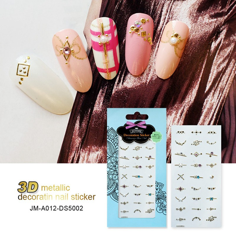 3D Metallic Decoration Nail Sticker