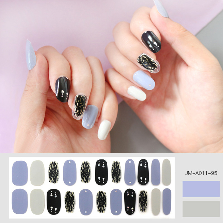 Ombre Gray Nail Strip