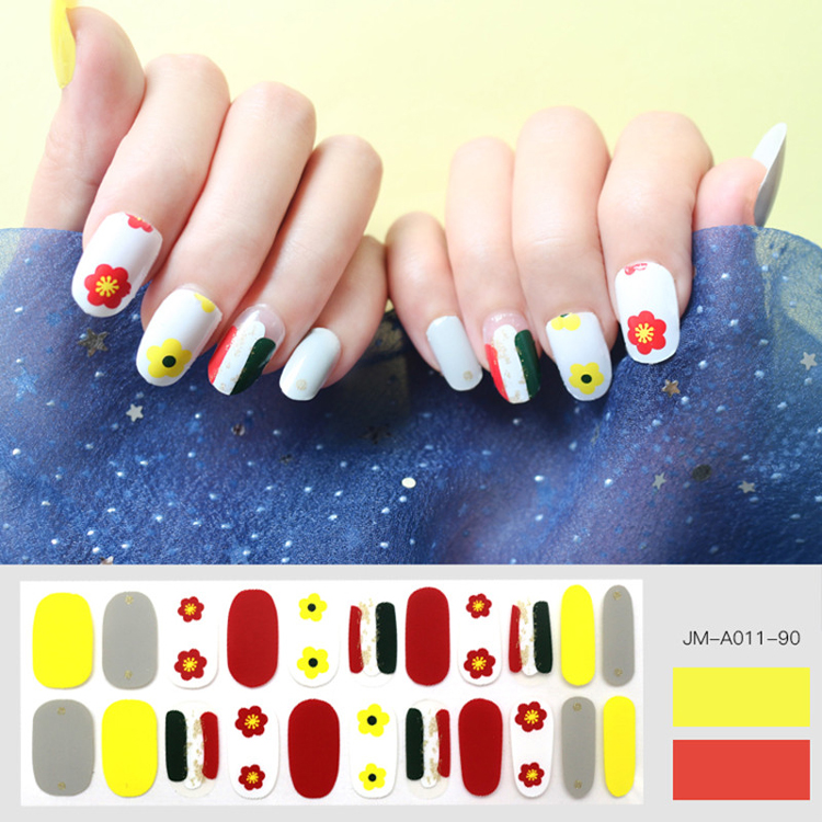 Flower Design Nail Strip For Spring