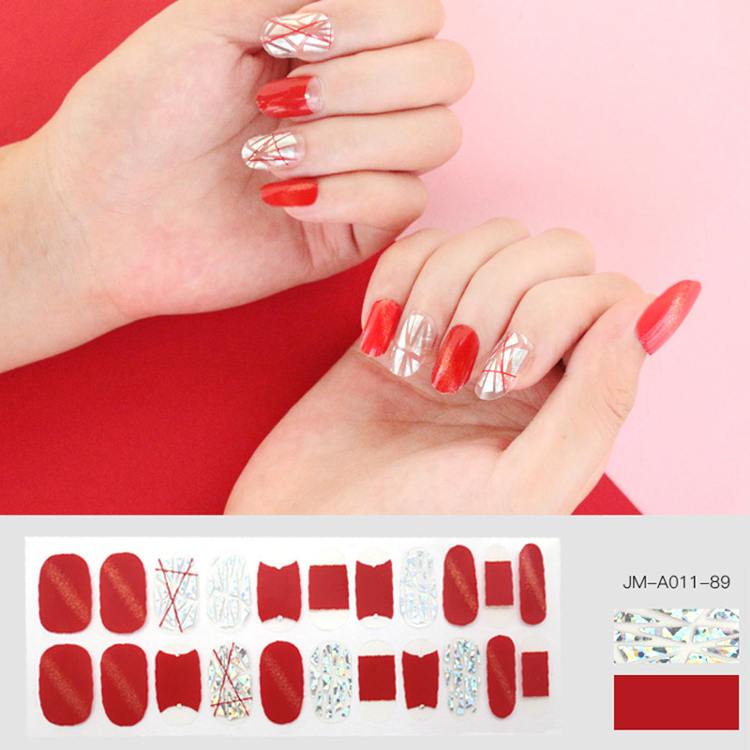 Shiny Hologram Nail Strip