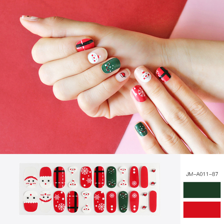 Snowman Christmas Gel Nail Patch