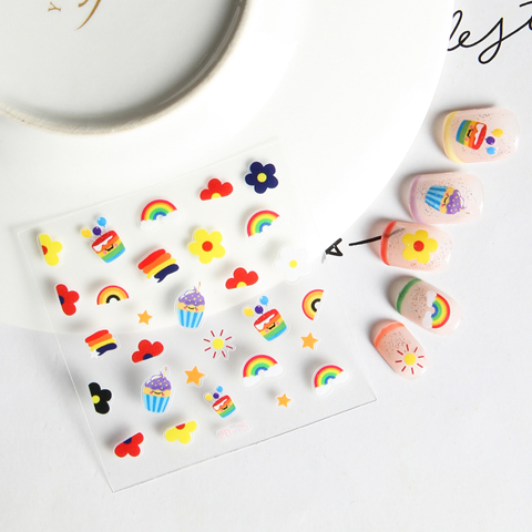 Cute Kids Nail Stickers Little Girls